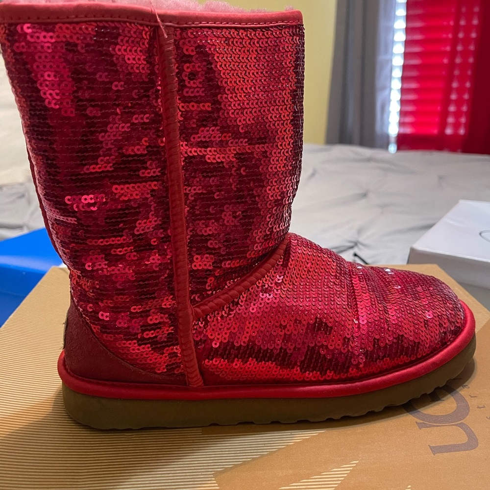 Red Sequin Uggs